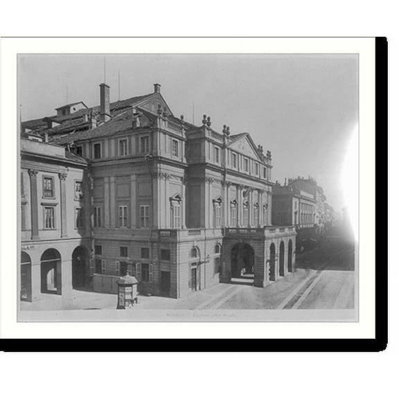 Historic Print, [Milan. LaScala theatre], 18" x 24"