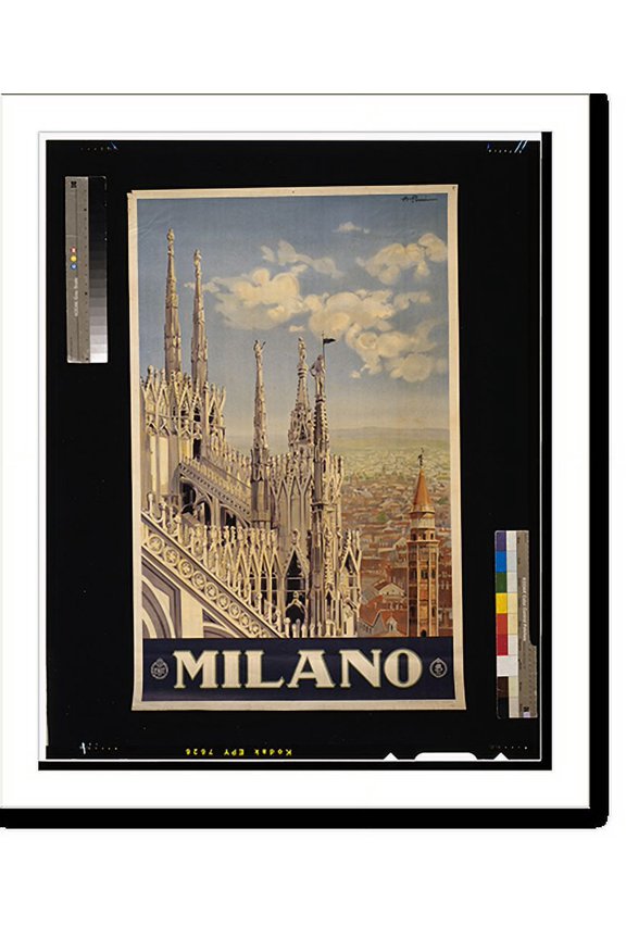 Historic Print, Milano.A. Pomi., 16" x 20"