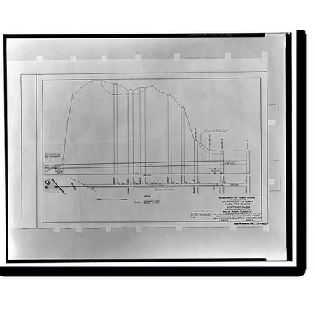 Historic Print, Mile Rock Tunnel, Under Forty-eighth Avenue from Cabrillo Street to, San Francisco, San Francisco County, CA, 16" x 20"