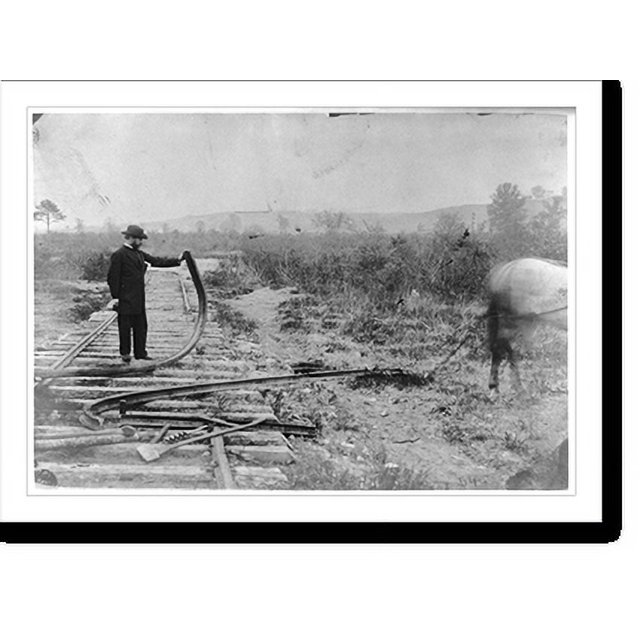 Historic Print, [Military railroad operations in northern Virginia man