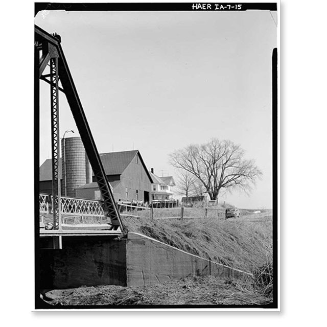 Historic Print, Mill Rock Bridge, Spanning Big Bear Creek, Monmouth