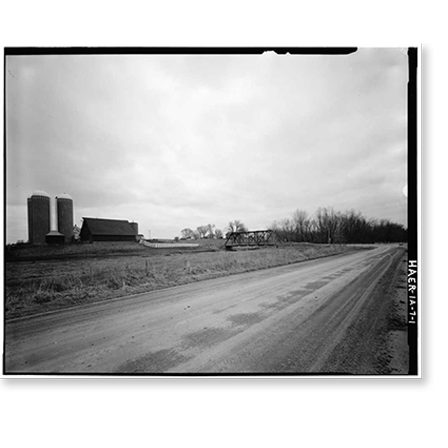 Historic Print, Mill Rock Bridge, Spanning Big Bear Creek, Monmouth