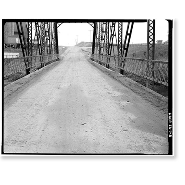Historic Print, Mill Rock Bridge, Spanning Big Bear Creek, Monmouth