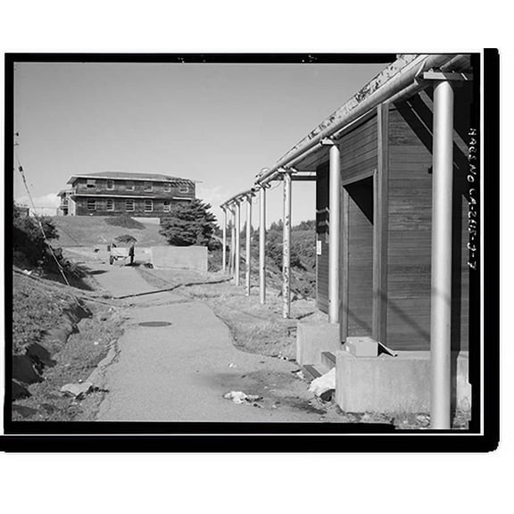 Historic Print, Mill Valley Air Force Station, Bachelor Airmen Quarters, East of Ridgecrest Boulevard, Mount Tamalpais, Mill Valley vicinity, Marin County, CA - 7, 18" x 24"