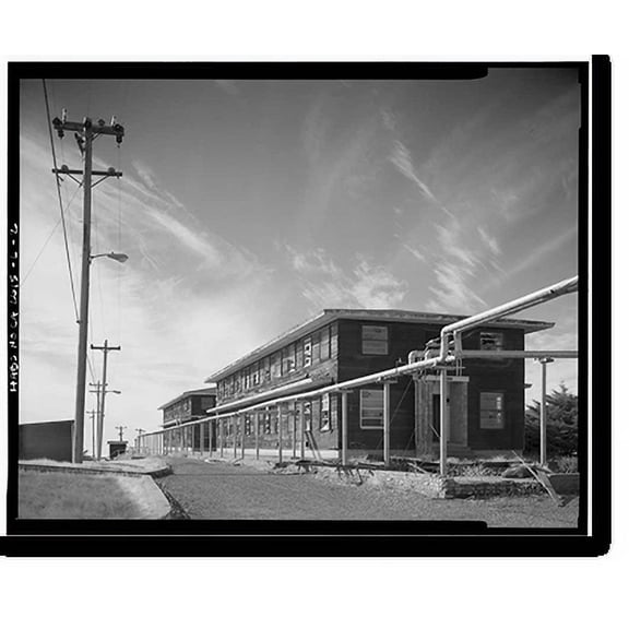 Historic Print, Mill Valley Air Force Station, Bachelor Airmen Quarters, East of Ridgecrest Boulevard, Mount Tamalpais, Mill Valley vicinity, Marin County, CA - 2, 16" x 20"