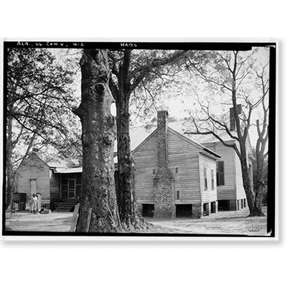 Historic Print, Miller-Smith House, State Route 28, Camden vicinity, Wilcox County, AL - 2, 18" x 24"