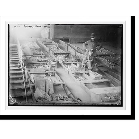 Historic Print, Miners among coal boxes, S. Wilkes-Barre, PA., 16" x 20"