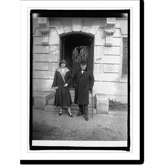 Historic Print, Minister & Mrs. Wollman Filip Bostrom of Sweden, 2/6/26, 18" x 24"