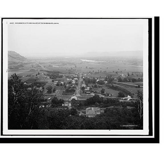 Historic Print, Minnesota City and Valley of the Mississippi, Minn., 18" x 24"