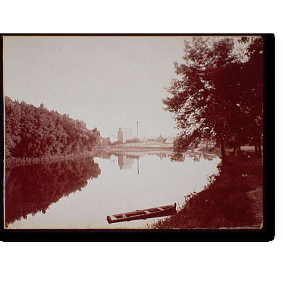 Historic Print, Minnesota River at New Ulm, Minn., 18" x 24"