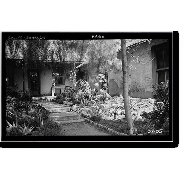 Historic Print, Miranda House, 806 Anacapa Street, Santa Barbara, Santa