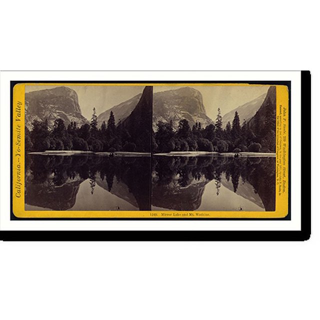 Historic Print, Mirror Lake and Mt. Watkins, 16" x 20"