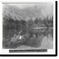 Historic Print, Mirror Lake and Reflections, Yosemite Valley, Mariposa