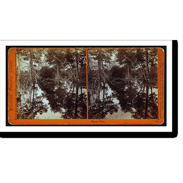 Historic Print, Mirror view Yosemite Valley Mariposa county Cal., 16" x
