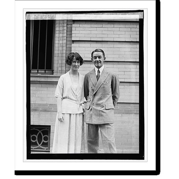 Historic Print, Miss Bromwell & Cap. Bailey - 2, 16" x 20"