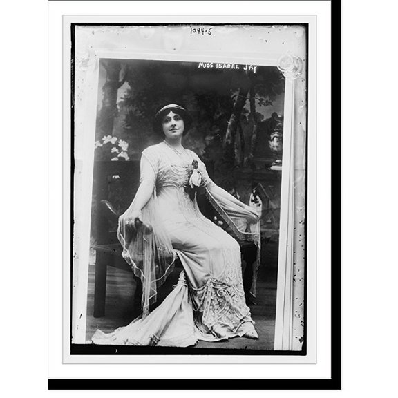 Historic Print, Miss Isabel Jay seated, 16" x 20"