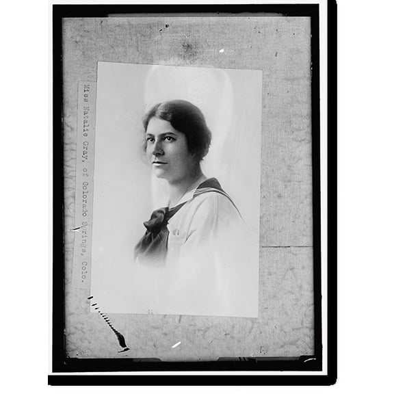 Historic Print, Miss Natalie Gray, of Colorado Springs, Colo., 16" x 20"