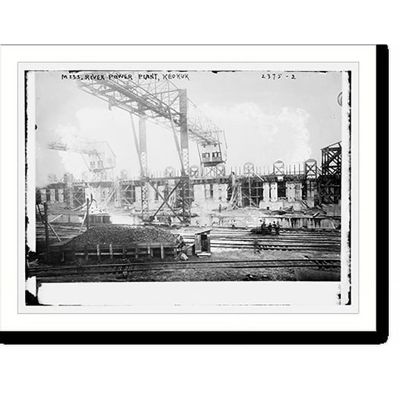 Historic Print, Miss. River Power Plant, Keokuk, 16" x 20"