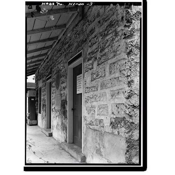Historic Print, Mission Printing Office, King & Kawaiahao Streets, Honolulu, Honolulu County, HI - 3, 16" x 20"