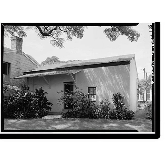 Historic Print, Mission Printing Office, King & Kawaiahao Streets