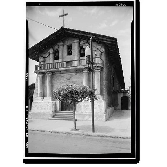 Historic Print, Mission San Francisco de Asis, Mission & Sixteenth Streets, San Francisco, San Francisco County, CA - 17, 16" x 20"