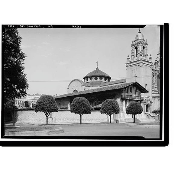 Historic Print, Mission San Francisco de Asis, Mission & Sixteenth Streets, San Francisco, San Francisco County, CA - 18, 18" x 24"