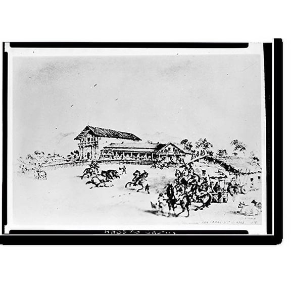 Historic Print, Mission San Francisco de Asis, Mission & Sixteenth Streets, San Francisco, San Francisco County, CA - 2, 16" x 20"