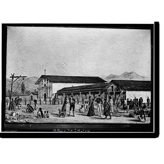 Historic Print, Mission San Francisco de Asis, Mission & Sixteenth Streets, San Francisco, San Francisco County, CA - 3, 18" x 24"