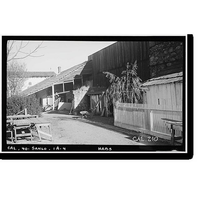 Historic Print, Mission San Luis Obispo de Tolosa, Monastery, 782