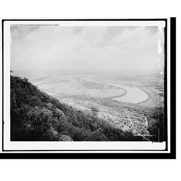 Historic Print, Moccasin Bend from Lookout Mt. [i.e. Mountain], Tenn., 16" x 20"