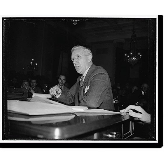 Historic Print, Monopoly Committee studies milk marketing practices. Hears Co-op manager. Washington, D.C., May 1. B.F., 16" x 20"