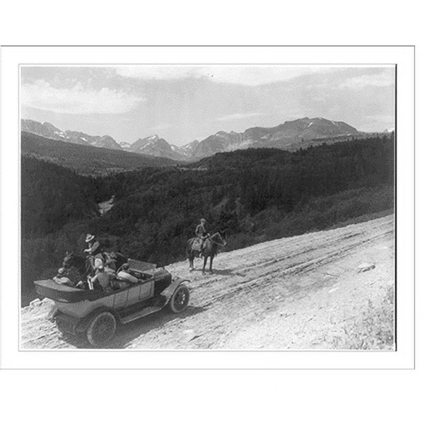 Historic Print, [Mont. Glacier National Park looking up the valley of the Swift Current