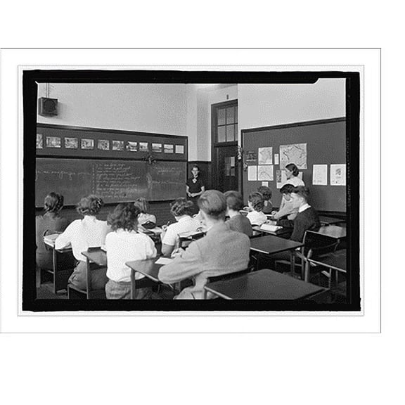 Historic Print, Montgomery Blair High School [Silver Spring, Md.], 1935, class room - 2, 16" x 20"