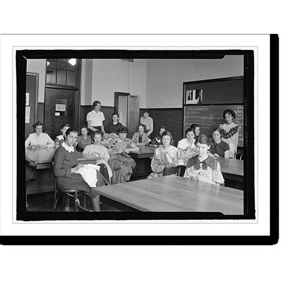 Historic Print, Montgomery Blair High School [Silver Spring, Md.], 1935, class room - 3, 16" x 20"