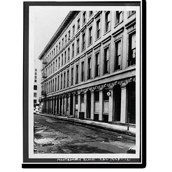 Historic Print, Montgomery Block, 28 Montgomery Street, San Francisco, San Francisco County, CA - 4, 16" x 20"