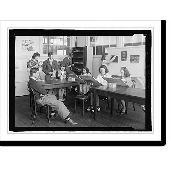 Historic Print, Montgomery High School, [Md.], c.1936, 18" x 24"