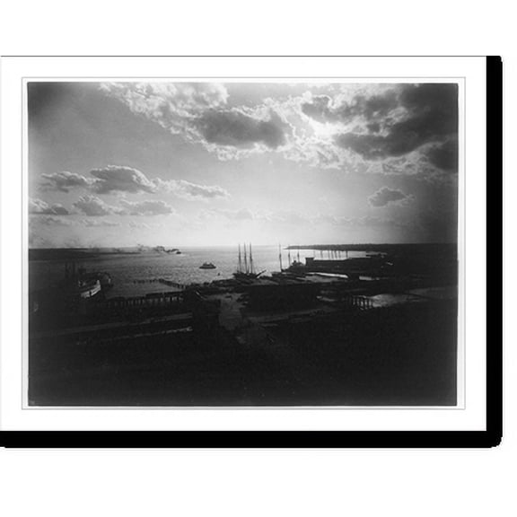 Historic Print, Moonlight, St. John's River, Florida, 18" x 24"