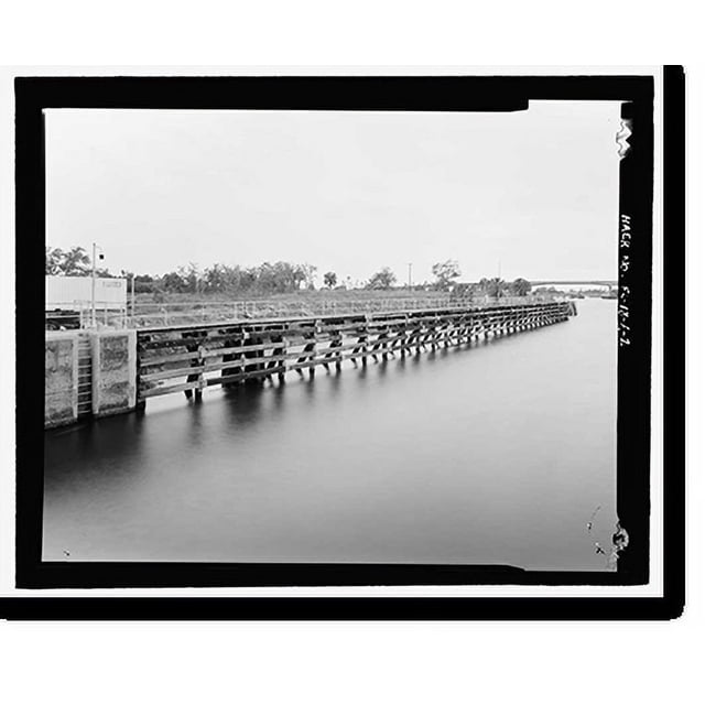 Historic Print, Moore Haven Lock, Hurricane Gate No. 1, CrossState