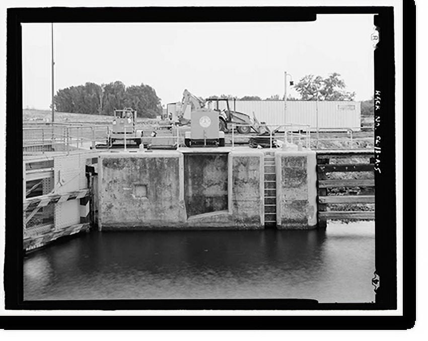 Historic Print, Moore Haven Lock, Hurricane Gate No. 1, CrossState
