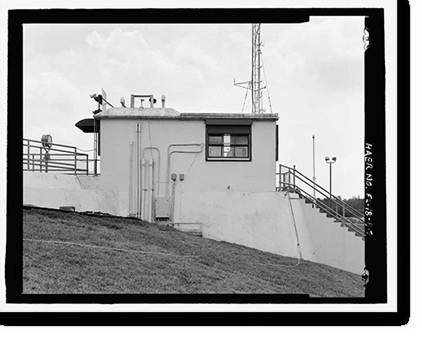 Historic Print, Moore Haven Lock, Lock Control House, CrossState Canal
