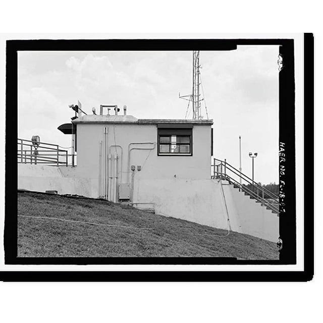 Historic Print, Moore Haven Lock, Lock Control House, CrossState Canal