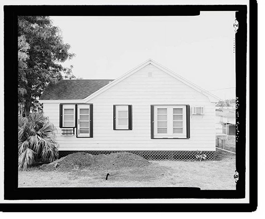 Historic Print, Moore Haven Lock, Lock Tender's House/Office, Cross