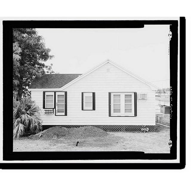 Historic Print, Moore Haven Lock, Lock Tender's House/Office, Cross