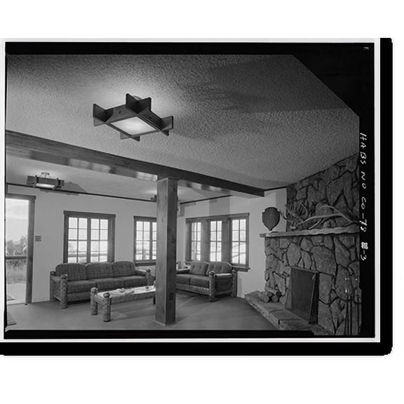 Historic Print, Moraine Lodge, Bear Lake Road, Estes Park vicinity, Larimer County, CO - 3, 18" x 24"