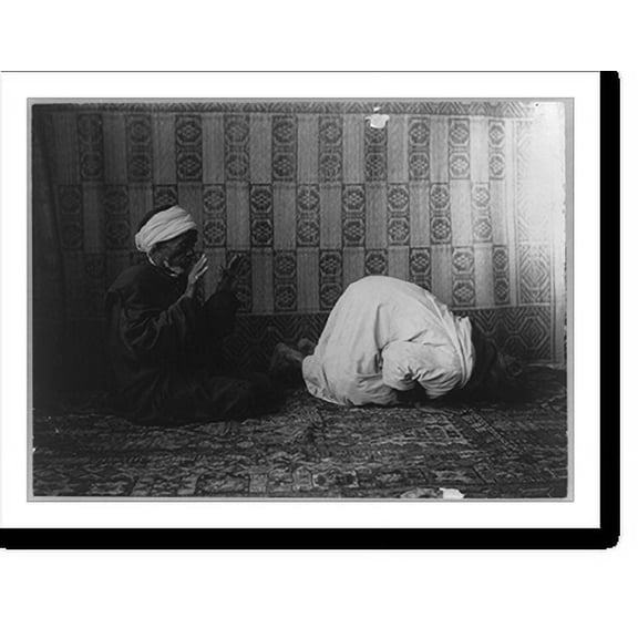 Historic Print, Morocco - Tangier. Prayer, 16" x 20"