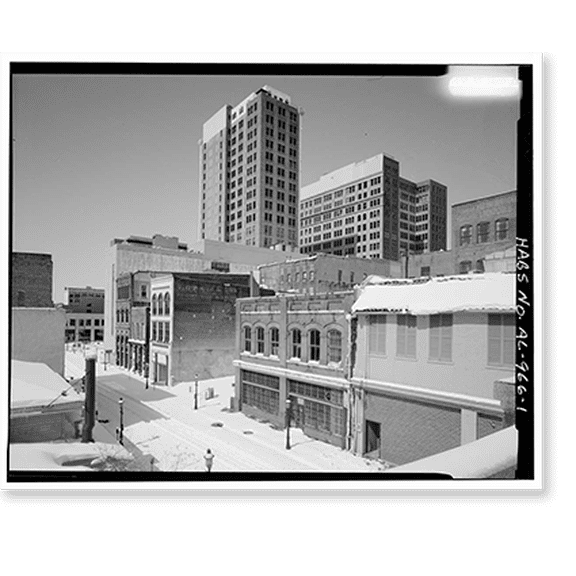 Historic Print, Morris Avenue Warehouse District, 2000-2400 blocks of Morris Avenue & 2100-2500 bloc, Birmingham, Jefferson County, AL, 16" x 20"