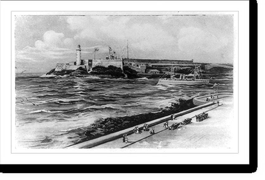 Historic Print, [Morro Castle, Havana, Cuba, ship on right], 18" x 24" - Walmart.com