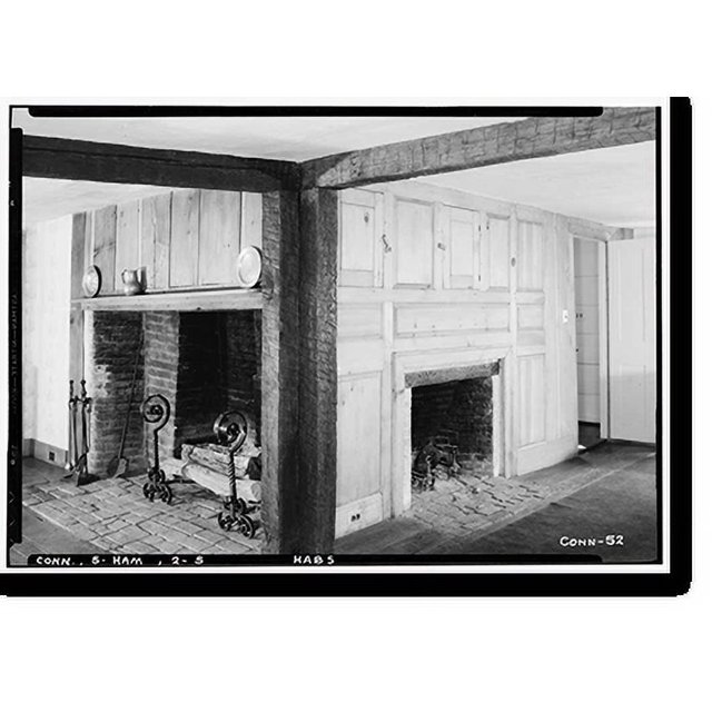 Historic Print, Moses Ford House, 152 Waite Street, Hamden, New Haven