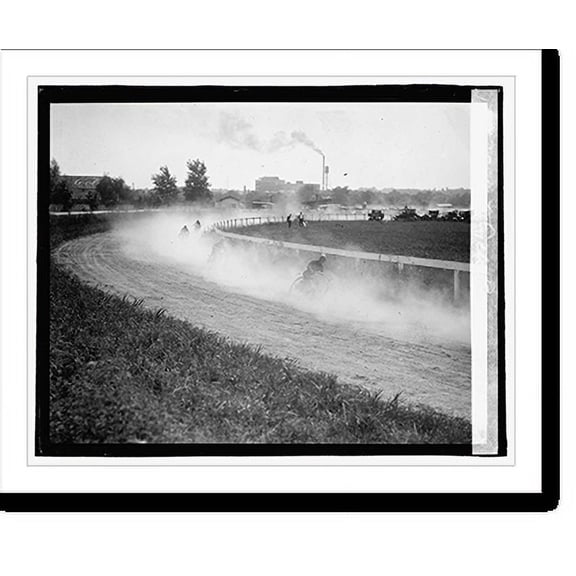 Historic Print, Motorcycle races, 18" x 24"