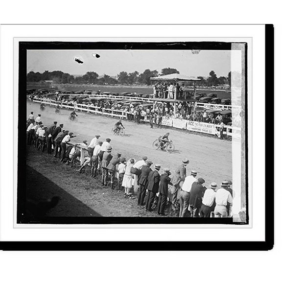 Historic Print, Motorcycle races - 2, 16" x 20"